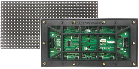 P8 LED আউটডোর IP65 জলরোধী টেকসই আউটডোর SMD LED ডিসপ্লে 32 ডট * 16 ডট হাই রেজোলিউশন শেনজেন ফ্যাক্টরি